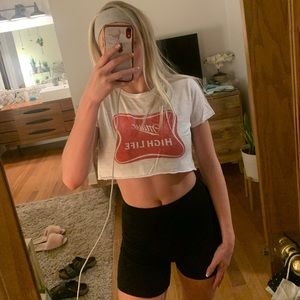 Miller high life crop top
